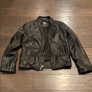Boys leather jacket 10/12